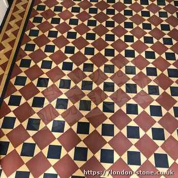 Picture demonstrating Minton Victorian Clay Tiles Floor Cleaning throughout Rotherhithe