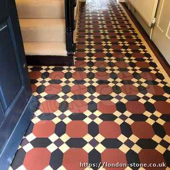 Example showing Minton Victorian Clay Tiles Restoration around Childs Hill