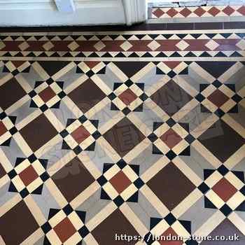 Example displaying Minton Victorian Clay Tiles Floor Polishing serving Westminster