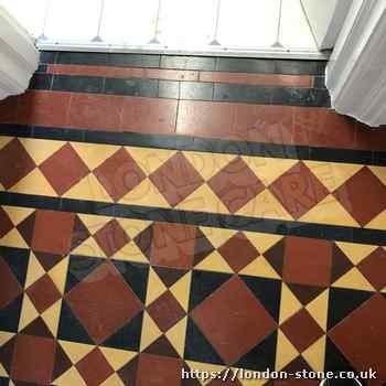 grouting victorian floor tiles in london